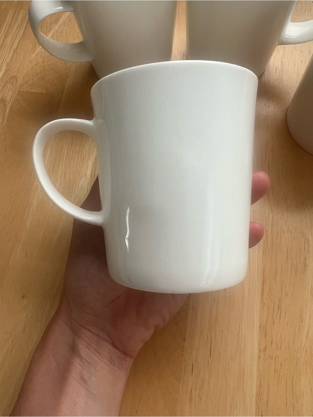 Crate & Barrel Bennet Coffee Mug - Bone China - Set of 4